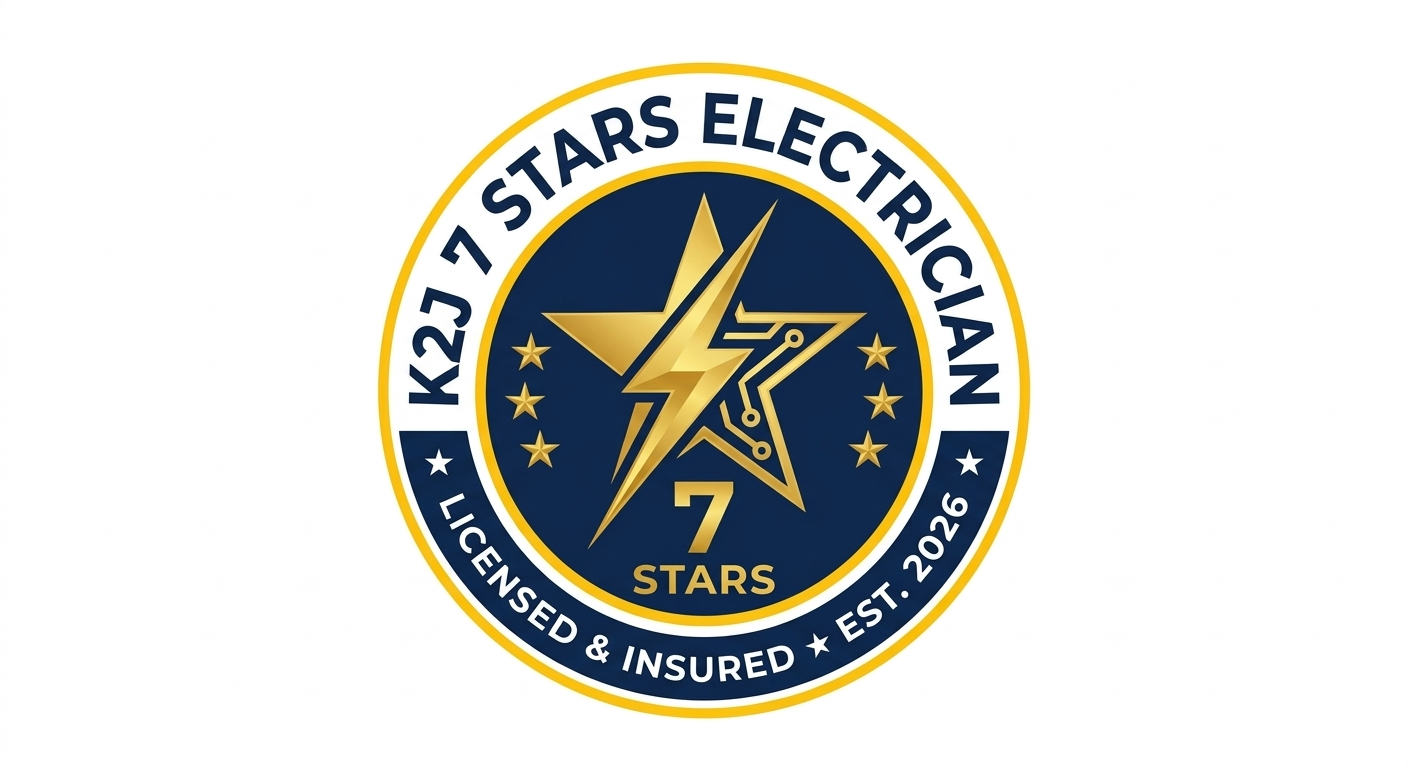 K2J 7 Stars Electrician Logo